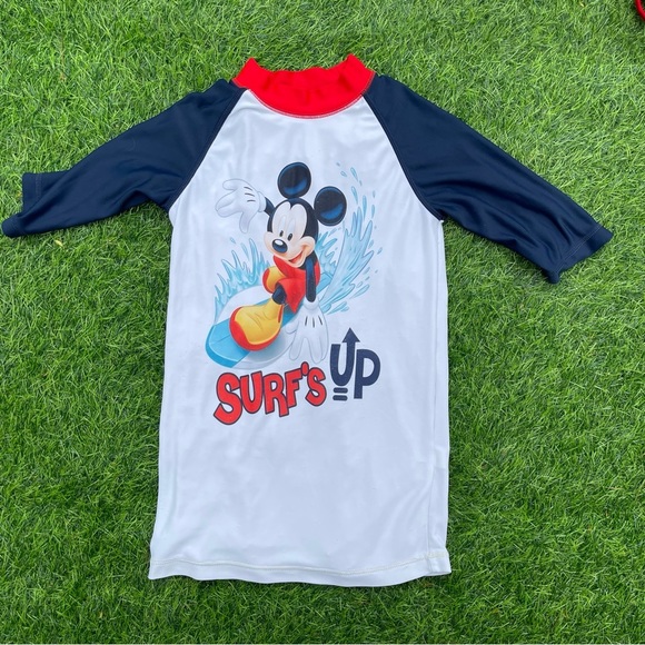 Mickey Mouse Swim Set Size 5T beach pool summer Disney swim trunks Preowned - Picture 2 of 8